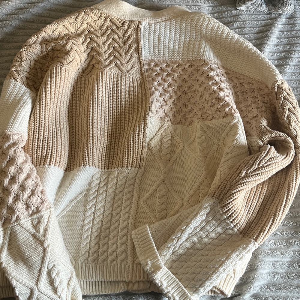 Rails Reece Color-block mixed Stitch Cardigan Sweater like new condition sz XL - Picture 4 of 4